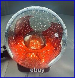 11.59 Lbs 20 Orb Sphere Art Glass Paperweight Controlled Bubbles Vintage Large