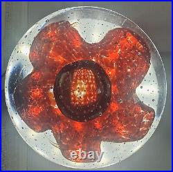 11.59 Lbs 20 Orb Sphere Art Glass Paperweight Controlled Bubbles Vintage Large