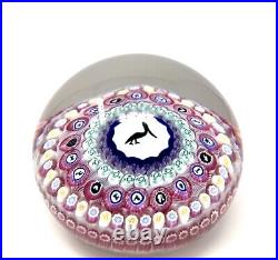 1973 BACCARAT Crystal Pelican GRIDEL Millefiori Silhouette Paperweight #59/240