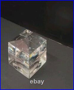 1979 Baccarat Paperweight Rare Acid Etched