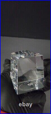 1979 Baccarat Paperweight Rare Acid Etched