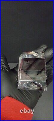 1979 Baccarat Paperweight Rare Acid Etched