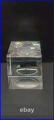 1979 Baccarat Paperweight Rare Acid Etched