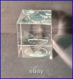 1979 Baccarat Paperweight Rare Acid Etched