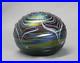 1987-Terry-Crider-Art-Glass-Iridescent-Threaded-Pulled-Feather-Paperweight-01-sdvu