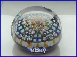 1992A Perthshire Complex Millefiori Paperweight withUnique Square Canes LE WithBox