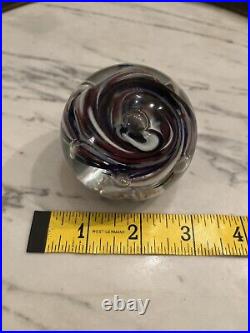 (6) Beautiful European & Designer Vintage Glass Paperweights