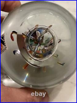 (6) Beautiful European & Designer Vintage Glass Paperweights