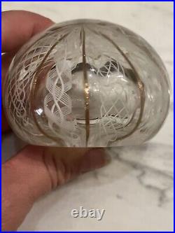 (6) Beautiful European & Designer Vintage Glass Paperweights