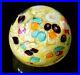 A-Beautiful-Vintage-Murano-Paperweight-With-Yellow-And-Coloured-Millefiori-01-tk