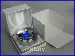 A Superb Boxed French Saint Louis Floral Bouquet 1981 Glass Paperweight