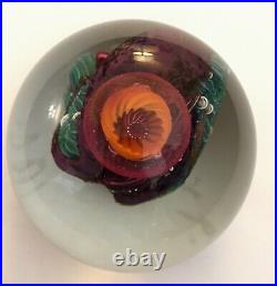 ARO SCHULZE PAPERWEIGHT Coral Reef Abstract Blown Glass Art 1994 VITRA STUDIO