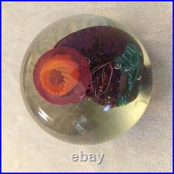 ARO SCHULZE PAPERWEIGHT Coral Reef Abstract Blown Glass Art 1994 VITRA STUDIO