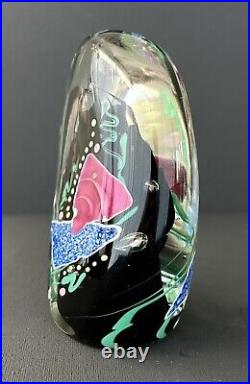 Amazing Lg Vintage Don Bagwell Paperweight 1989 Coral Reef Art Glass Signed