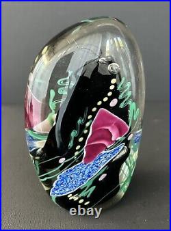 Amazing Lg Vintage Don Bagwell Paperweight 1989 Coral Reef Art Glass Signed