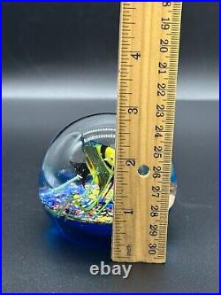 Amazing Paperweight Handmade Art Glass Underwater Ocean Reef Fish