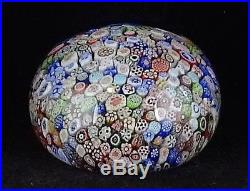 Antique Baccarat 1847 Cane Close Packed Millefiori Glass Paperweight Animals ++