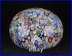 Antique Baccarat 1847 Cane Close Packed Millefiori Glass Paperweight Animals ++
