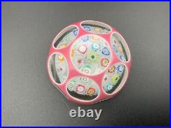 Antique Baccarat Concentric Double Layered Spaced Millefiori Paperweight