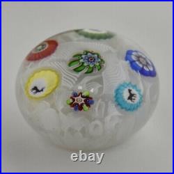 Antique Baccarat Millefiori Glass Paperweight. Signed and dated 1848
