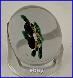Antique Baccarat Pansy Paperweight c. 1850