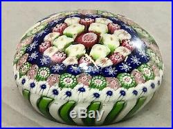 Antique Clichy Paperweight with Circle of Roses