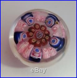 Antique. Hand-blown glass small paperweight. Baccarat paperweight. Mid-19th Cent