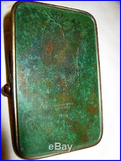 Antique L. C. T Tiffany Studios Bronze Pine Needle Art Glass Desk Clip Paperweight
