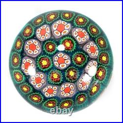 Antique Millefiori Art Glass Paperweight Italian or American Made, Very Old