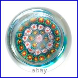 Antique Millefiori Art Glass Paperweight Italian or American Made, Very Old