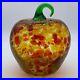 Art-Glass-Apple-Amber-Red-Orange-Confetti-Color-Paperweight-Decor-01-syxx