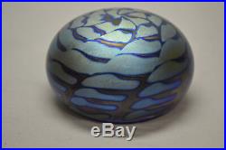 Art Glass Paper Weight David Lotton Lowell, IN 1990 Beautiful design and colors