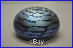 Art Glass Paper Weight David Lotton Lowell, IN 1990 Beautiful design and colors