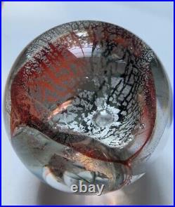 Art Glass Paperweight By Mark Armstrong, Signed