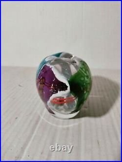 Art Glass Signed By James R. Wilbat 03 Large Paperweight Sculpture With