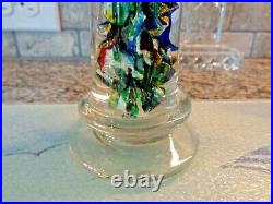 Attributed Clichy Art Glass MANTEL ORNAMENT Footed PAPERWEIGHT France OBELISK