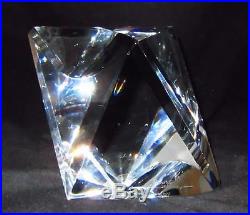 Baccarat Crystal Artist Signed, LE 500 Art Glass Heavy Sculpture Paperweight, 5