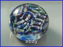 Baccarat France Jewel Tone Colors MACEDOINE Paperweight EC Signed