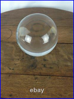Baccarat Sirius Clear Crystal Ball Orb Sphere with Original Stand #WH-7