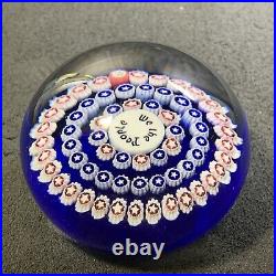 Baccarat WE THE PEOPLE Millefiori Paperweight, Signed! 1987! RARE HARD TO FIND