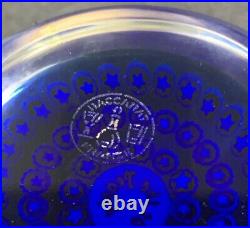 Baccarat WE THE PEOPLE Millefiori Paperweight, Signed! 1987! RARE HARD TO FIND