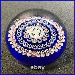 Baccarat WE THE PEOPLE Millefiori Paperweight, Signed! 1987! RARE HARD TO FIND