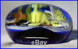 Beautiful PAUL STANKARD Experimental FLORAL & ROOTS Art Glass PAPERWEIGHT