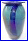 Beautiful-ROBERT-EICKHOLT-1994-IRIDESCENT-ART-GLASS-BLUE-GREEN-VASE-PAPERWEIGHT-01-ttqk
