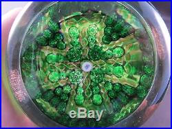 Beautiful Signed Art Glass Paperweight Millefiori 3.25 Who Did This