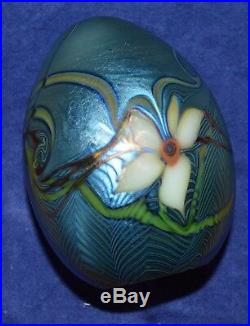 Beautiful handmade signed glass paper weight by ORIENT & FLUME