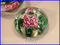 Big Thick & Heavy JOE ZIMMERMAN Paperweight Lidded Candy Jar Rose Bowl 1979