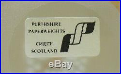 Boxed Ltd Ed Perthshire 1997 Christmas Paperweight Lampwork Snowmen(190/250)