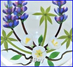 CHARMING Chris BUZZINI Flower BOUQUET Studio ART Glass PAPERWEIGHT
