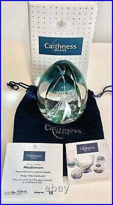 Caithness Scotland Limited Edition of 250 May Dancers Paperweight #10/250